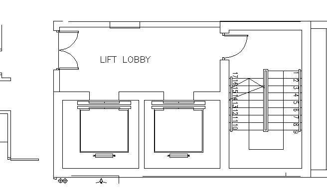 elevator symbol floor plan